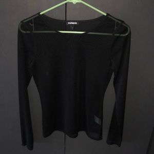 Express Completely Sheer Long Sleeve